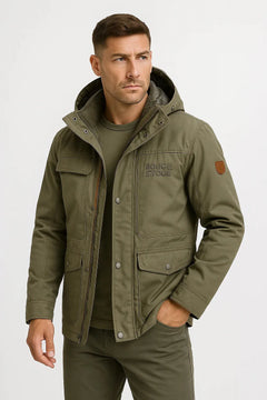 Puffer jacket met capuchon