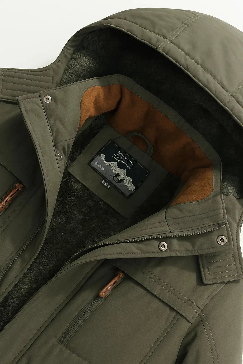 Puffer jacket met capuchon