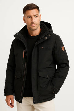 Puffer jacket met capuchon