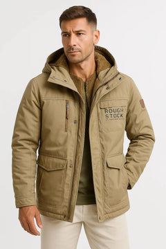 Puffer jacket met capuchon