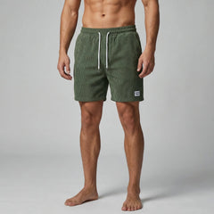 Regular fit shorts met drawstring