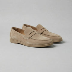 Penny loafers met suede