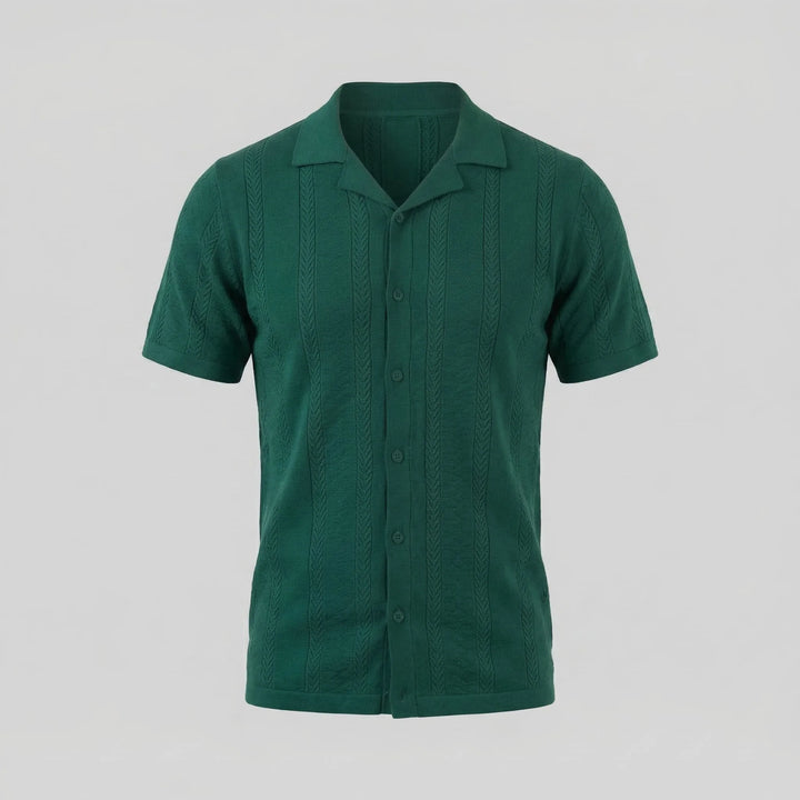 Unisex shirt met V-hals