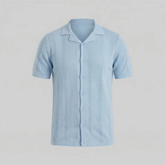 Unisex shirt met V-hals