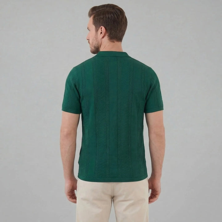 Unisex shirt met V-hals