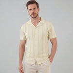 Unisex shirt met V-hals