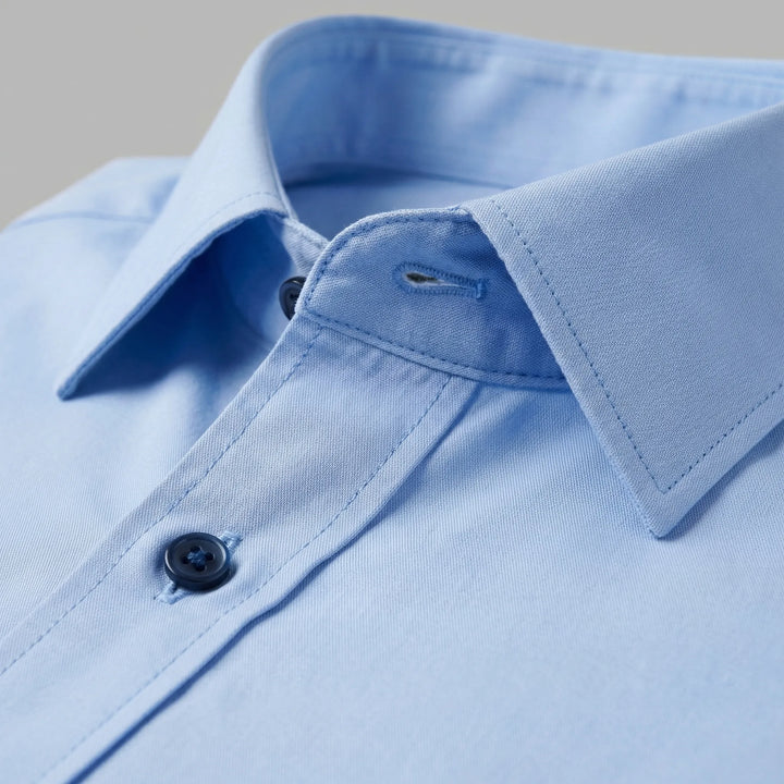 Slim fit overhemd met mandarin kraag