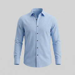 Slim fit overhemd met mandarin kraag