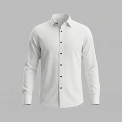 Slim fit overhemd met mandarin kraag