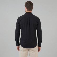 Slim fit overhemd met mandarin kraag