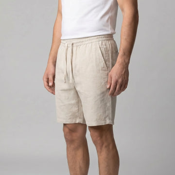 Linnen shorts met zakken