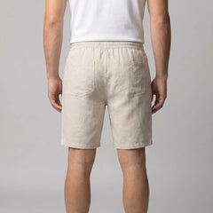 Linnen shorts met zakken