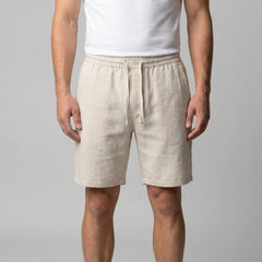 Linnen shorts met zakken