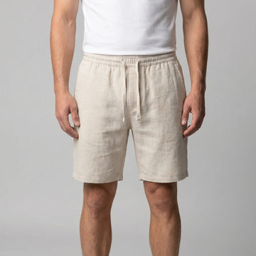 Linnen shorts met zakken