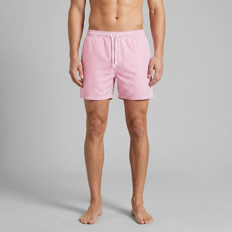 Gestreepte shorts met elastische taille