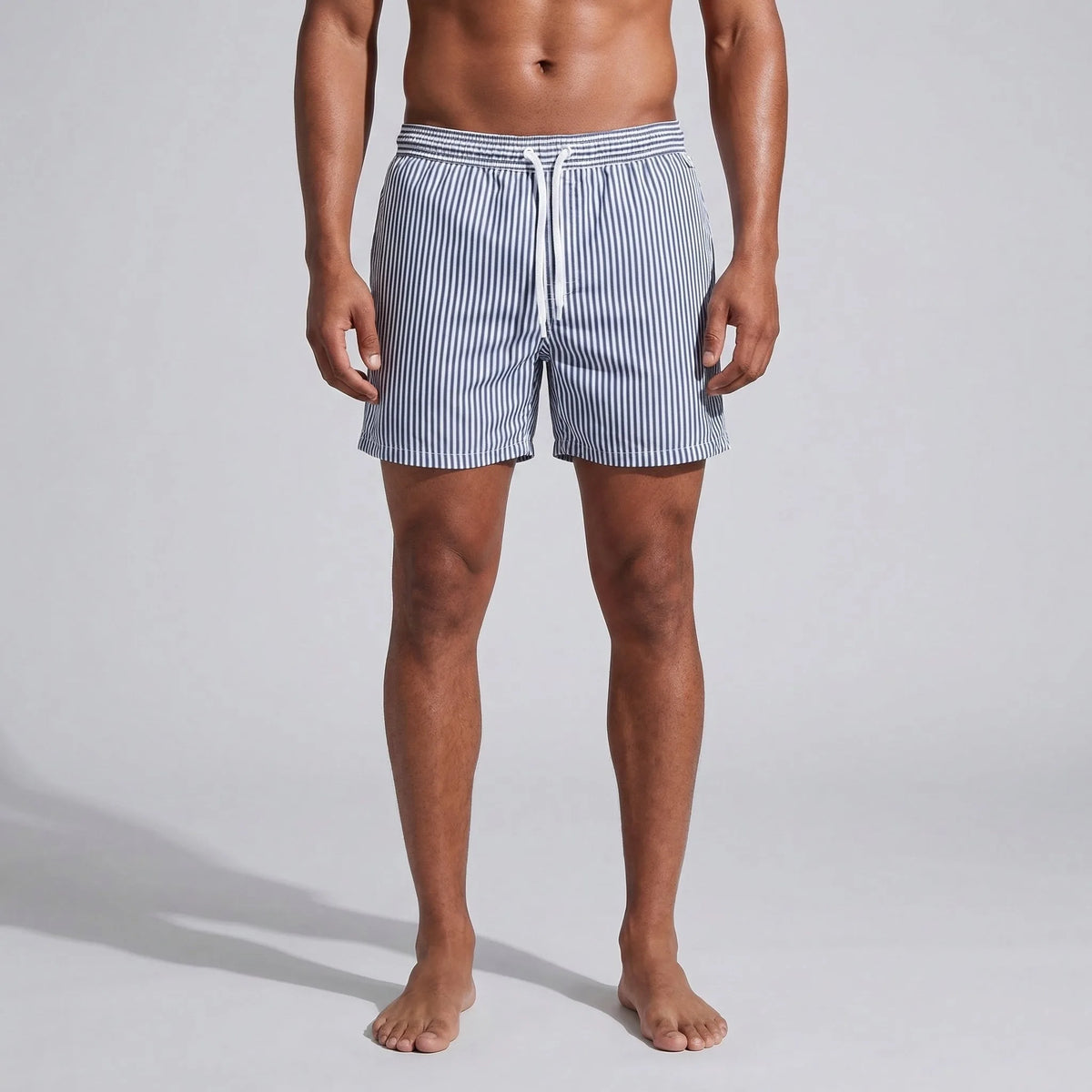Gestreepte shorts met elastische taille