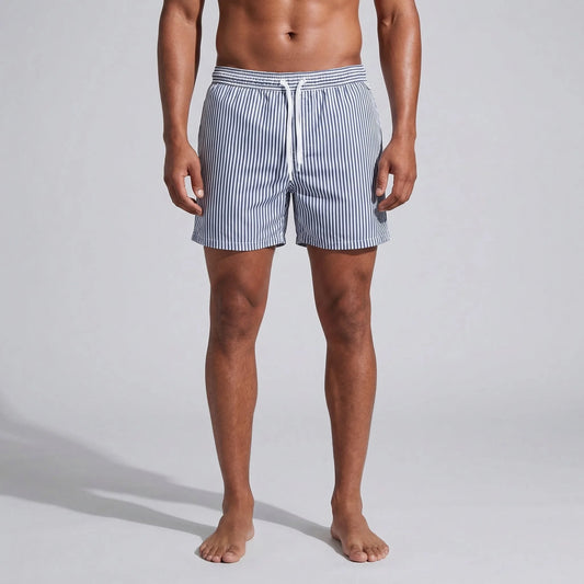 Gestreepte shorts met elastische taille