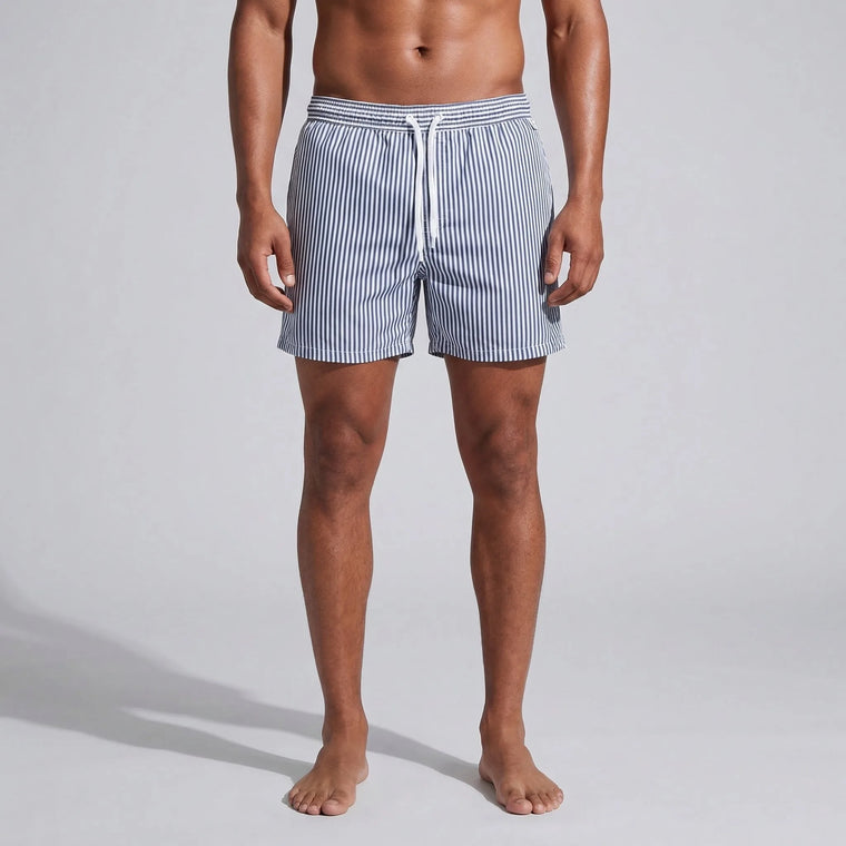 Gestreepte shorts met elastische taille