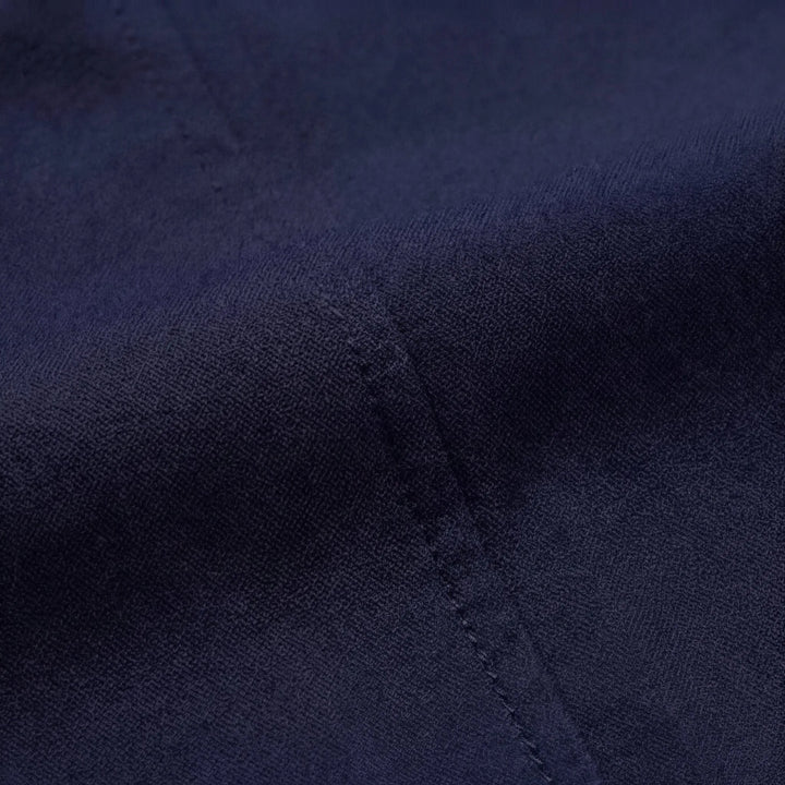 Navy blauwe broek met rechte pijpen