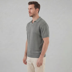 Polo shirt met V-hals