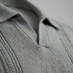Polo shirt met V-hals