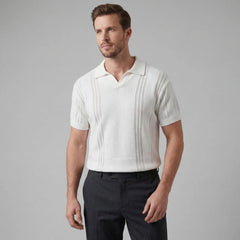 Polo shirt met V-hals