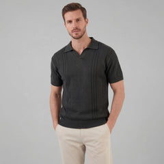Polo shirt met V-hals