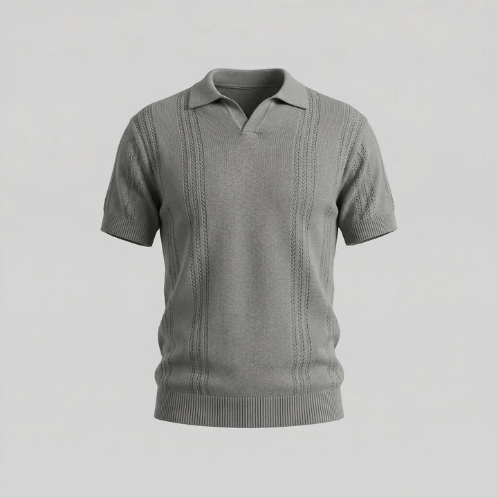 Polo shirt met V-hals