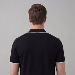 Polo shirt met V-hals