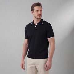 Polo shirt met V-hals
