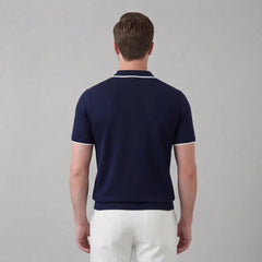 Polo shirt met V-hals