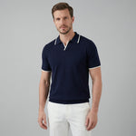 Polo shirt met V-hals