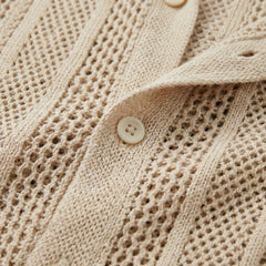 Heren mesh shirt met V-hals