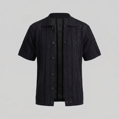 Heren mesh shirt met V-hals