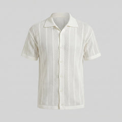 Heren mesh shirt met V-hals