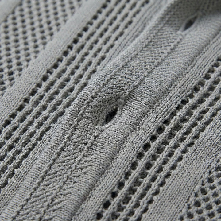 Heren mesh shirt met V-hals