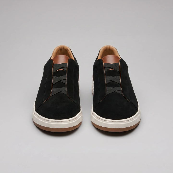 Slip-on sneakers met suède