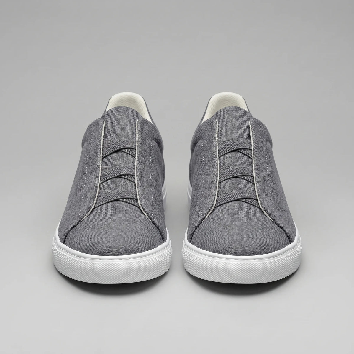 Slip-on sneakers met suède