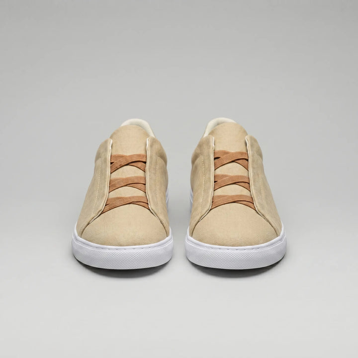 Slip-on sneakers met suède