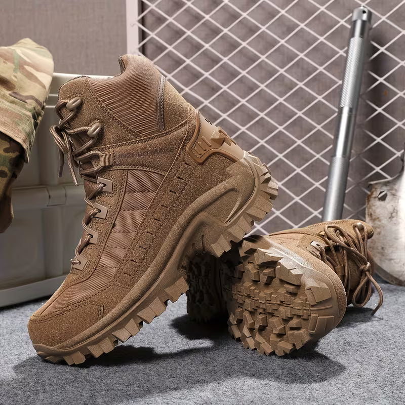 Hoge laarzen met schokdempende zool