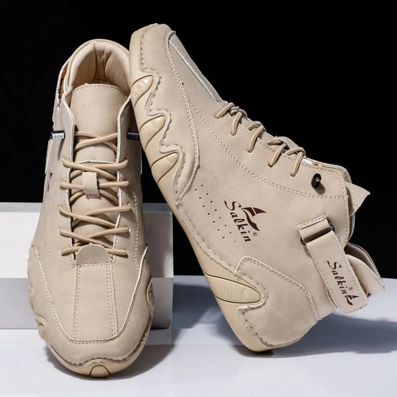 Hoge sneakers met klittenbandsluiting