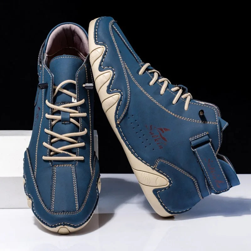 Hoge sneakers met klittenbandsluiting