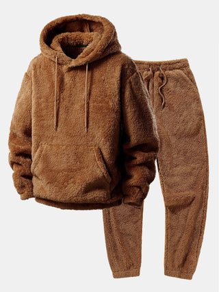 Hoodie and jogger pants made of soft fabric