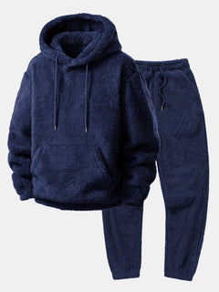 Hoodie and jogger pants made of soft fabric