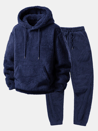 Hoodie and jogger pants made of soft fabric