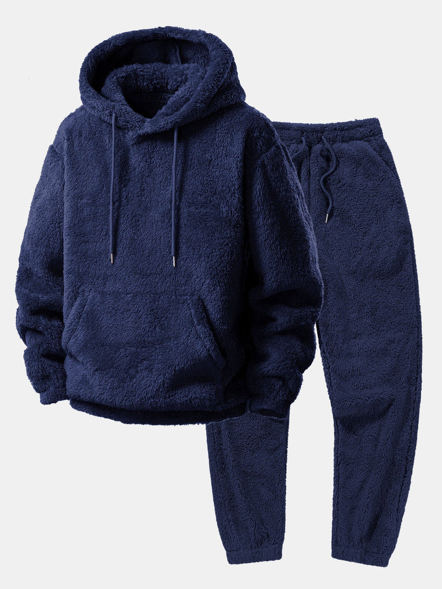 Hoodie and jogger pants made of soft fabric