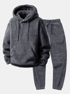 Hoodie and jogger pants made of soft fabric