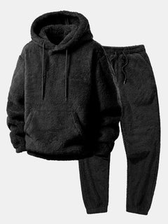 Hoodie and jogger pants made of soft fabric