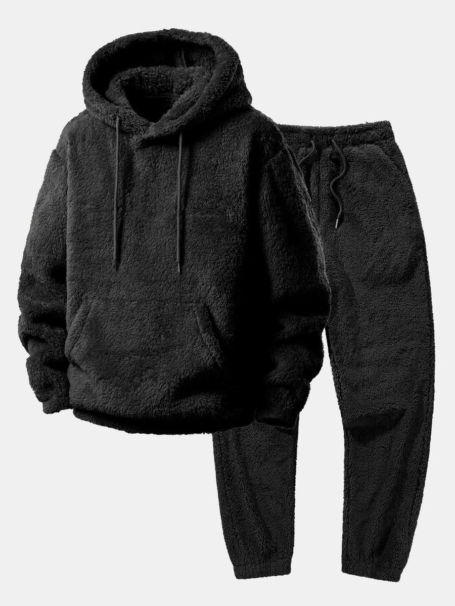 Hoodie and jogger pants made of soft fabric
