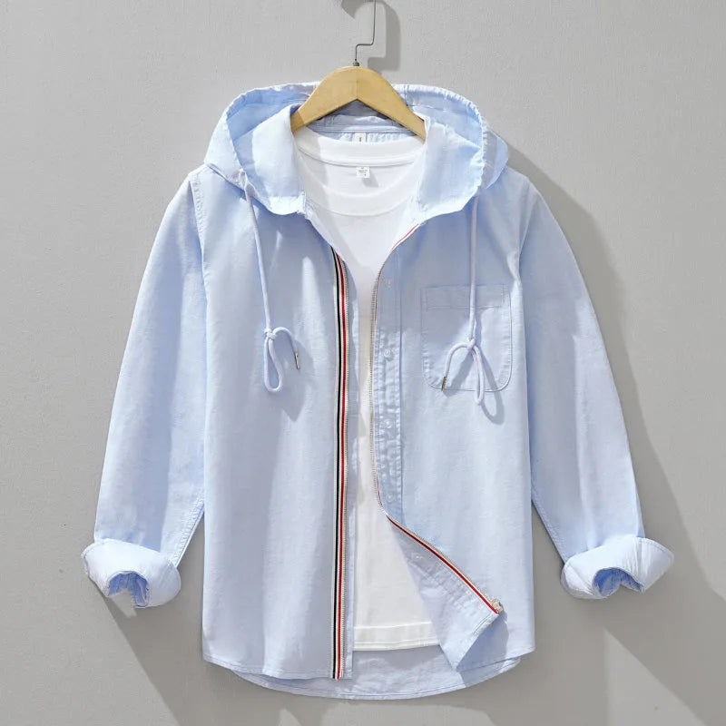 Hoodie met capuchon en borstzak